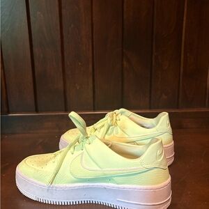 Nike Mint Green Sneakers with White Sole